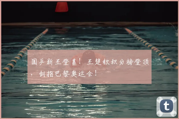 国乒新王登基!王楚钦积分榜登顶,剑指巴黎奥运会!